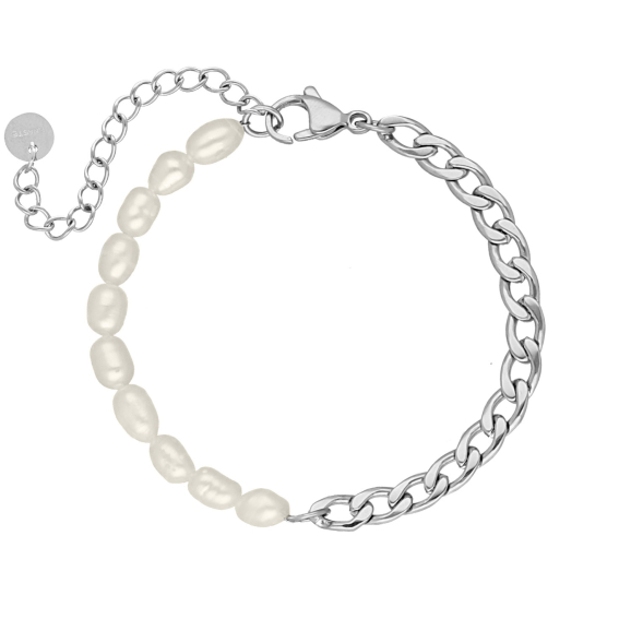 krom controller Intrekking Armband Chain & Pearl | Armbanden Kopen | Shop Finaste.nl
