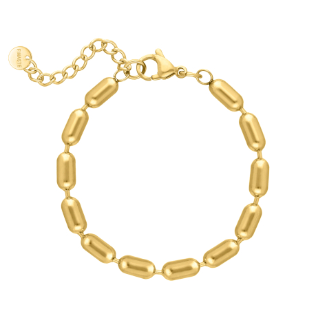 Smashing chain bracelet goldplated