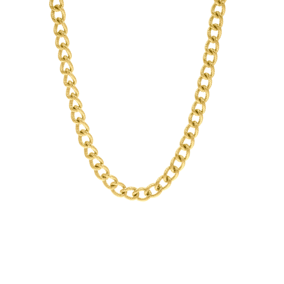 Trendy chain ketting in het goud