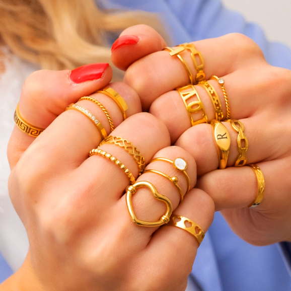 Wacht even professioneel paars Gouden Ring Dames | Minimalistische Ringen | Shop Finaste.nl