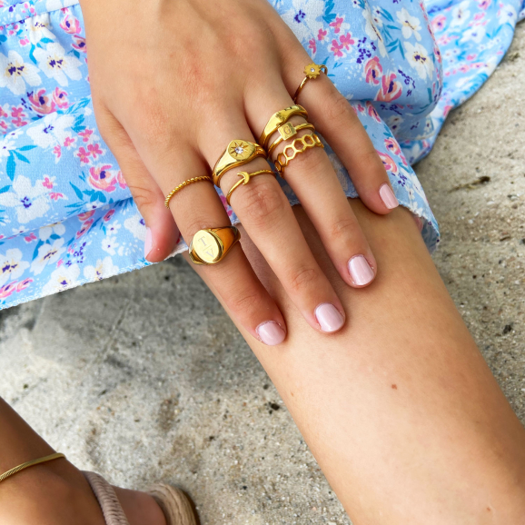 Gouden Ring Dames Minimalistische Ringen | Shop Finaste.nl