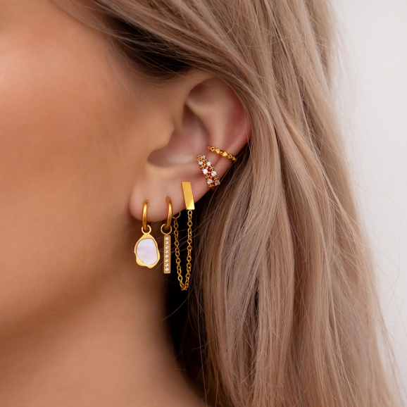 Grand fusie Ooit Ear cuff mini spike goud kleurig | Oorbellen kopen | Finaste