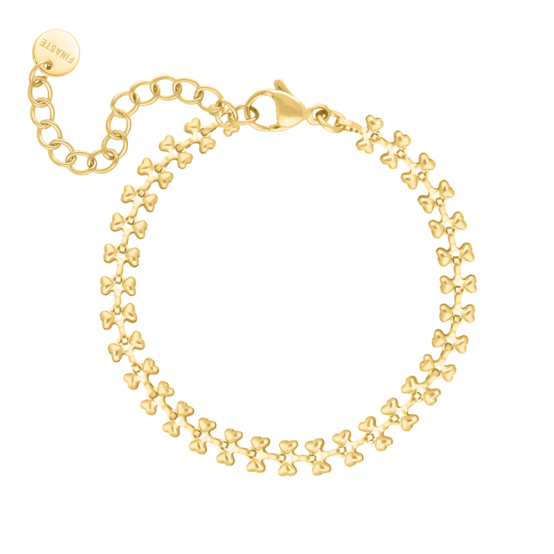 Cute hearts bracelet goldplated