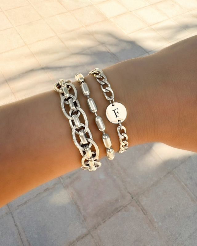 Chain armparty met gravering