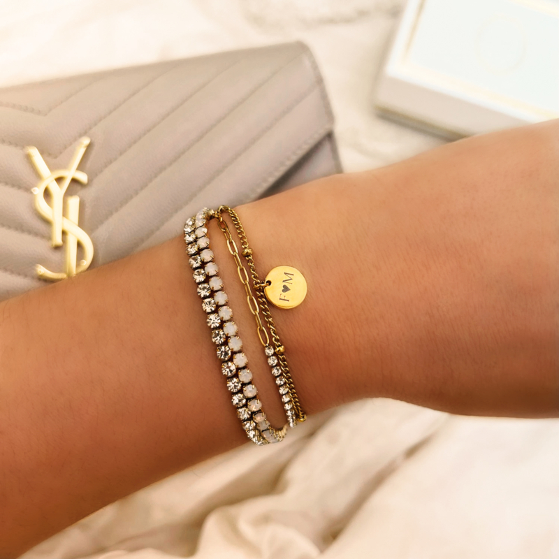 Armparty met tennis armbanden