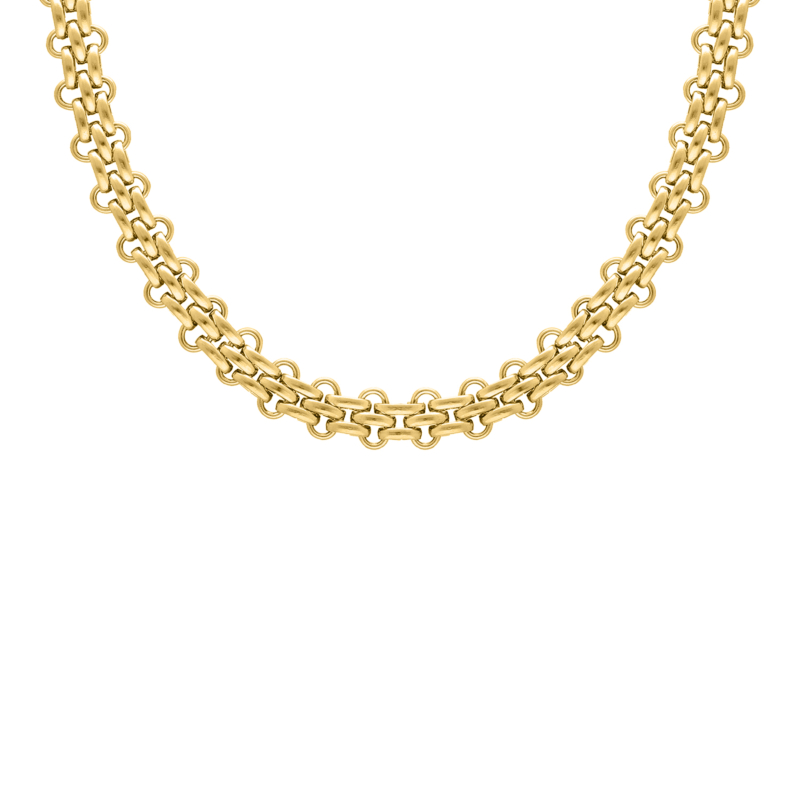 Bold chain necklace goldplated