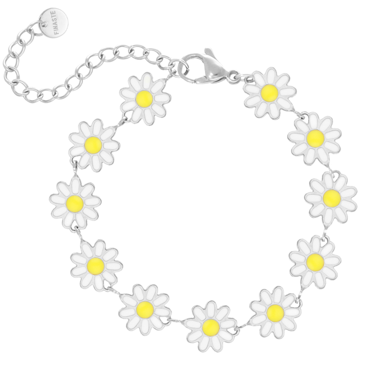 Bijou bloom anklet white 