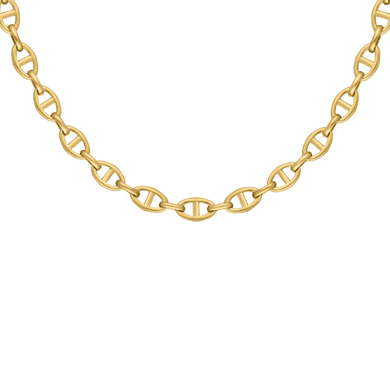 Chain necklace eyecatcher goldplated