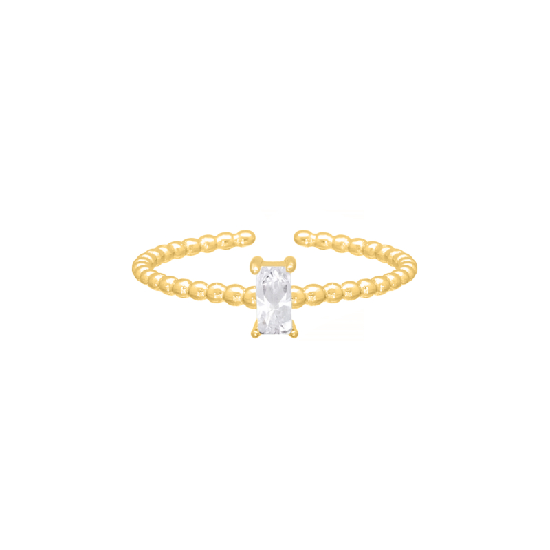 Fancy glam ring goudkleurig