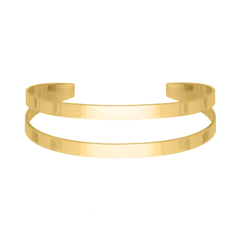 Gouden dubbele bangle