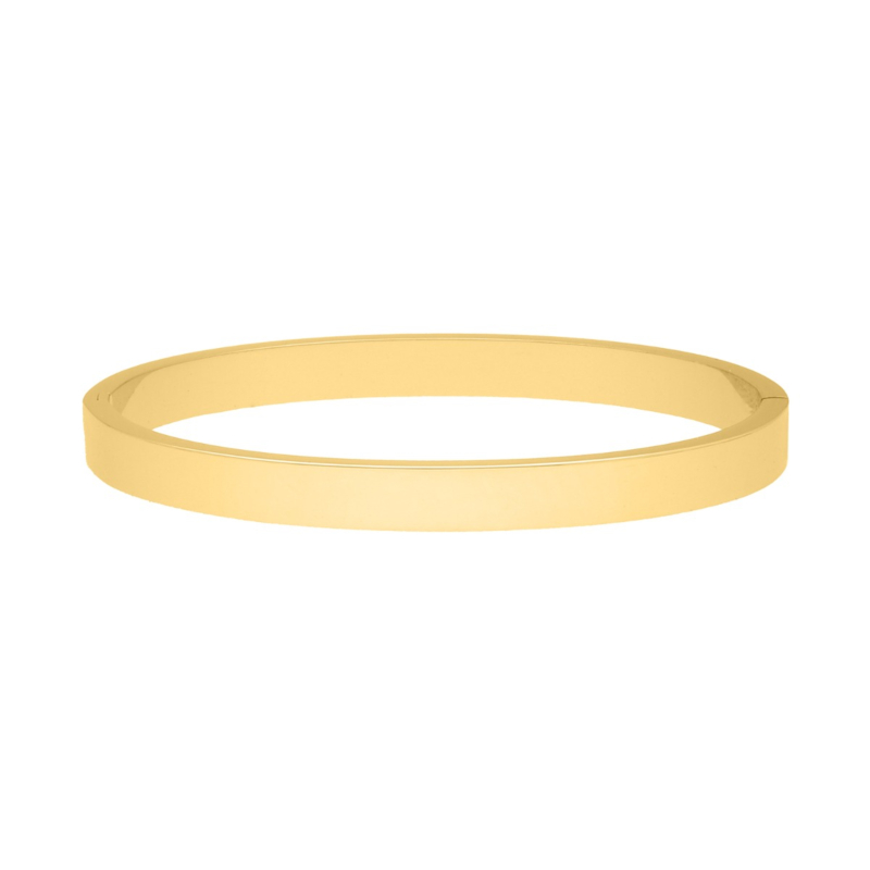 Brede bangle goud kleurig