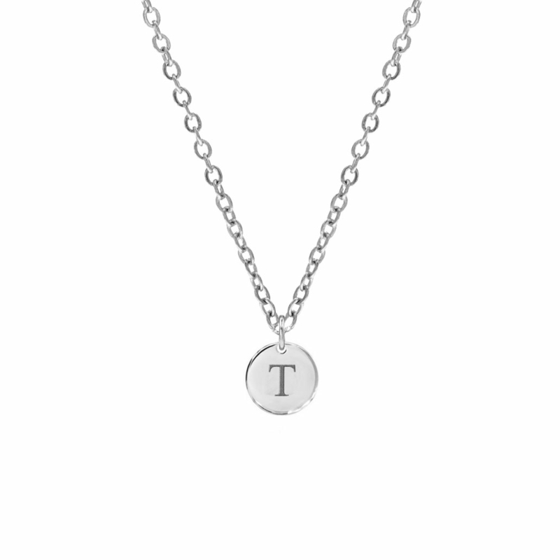 Initial Ketting Zilver