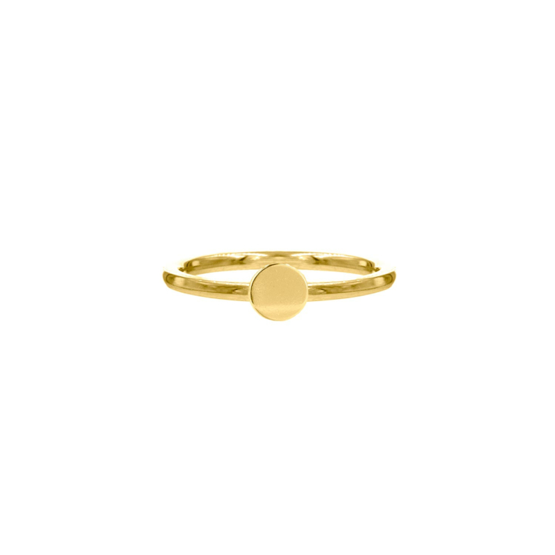 Ring met muntje goud