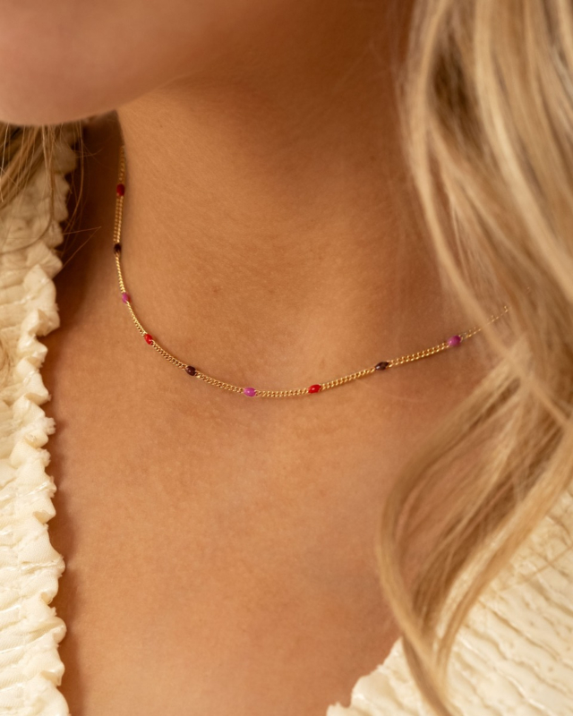 Ketting goud met bolletjes