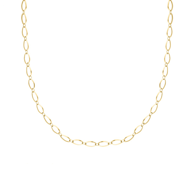 Lange chain ketting goudkleurig