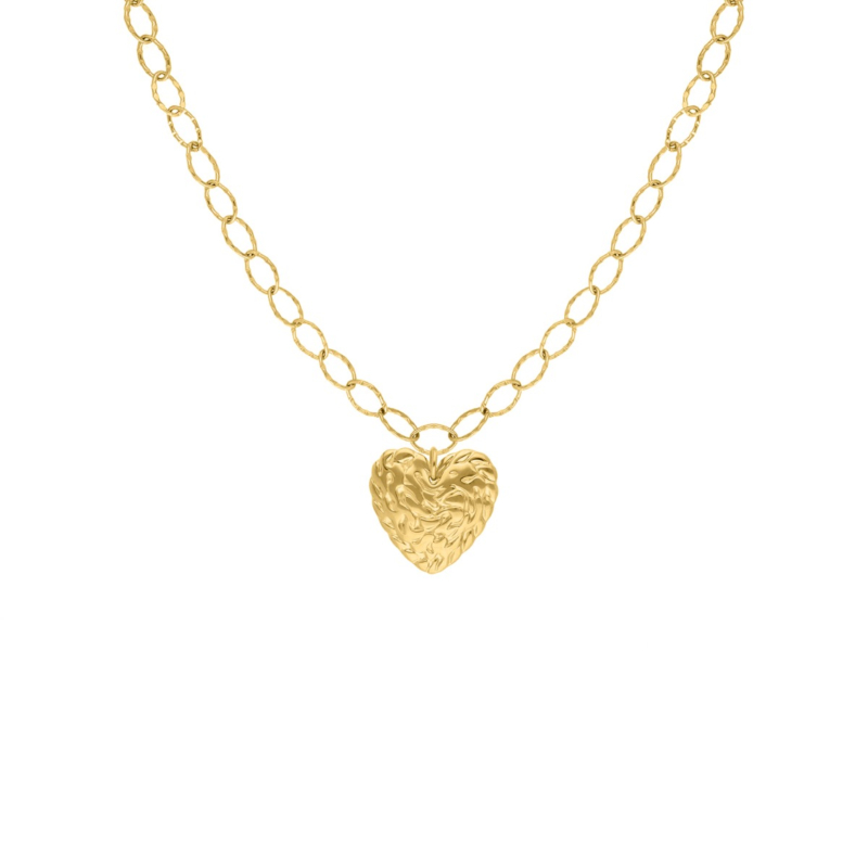 Gouden ketting met hartje