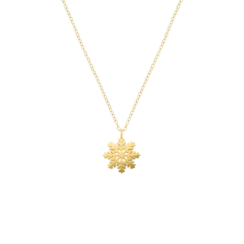 Snowflake ketting goud