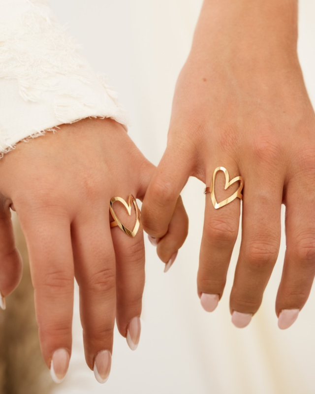 Gouden ringen sets voor bffs