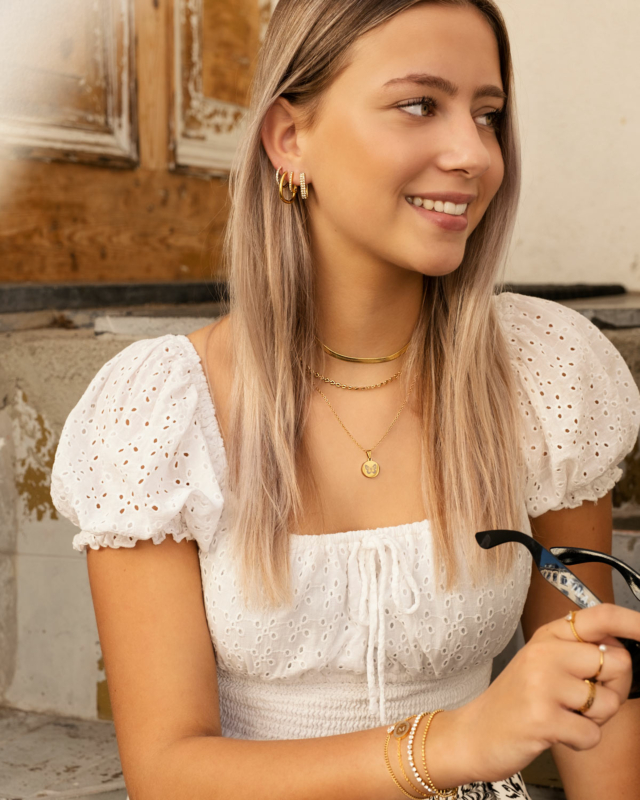 Choker ketting goudkleurig kopen