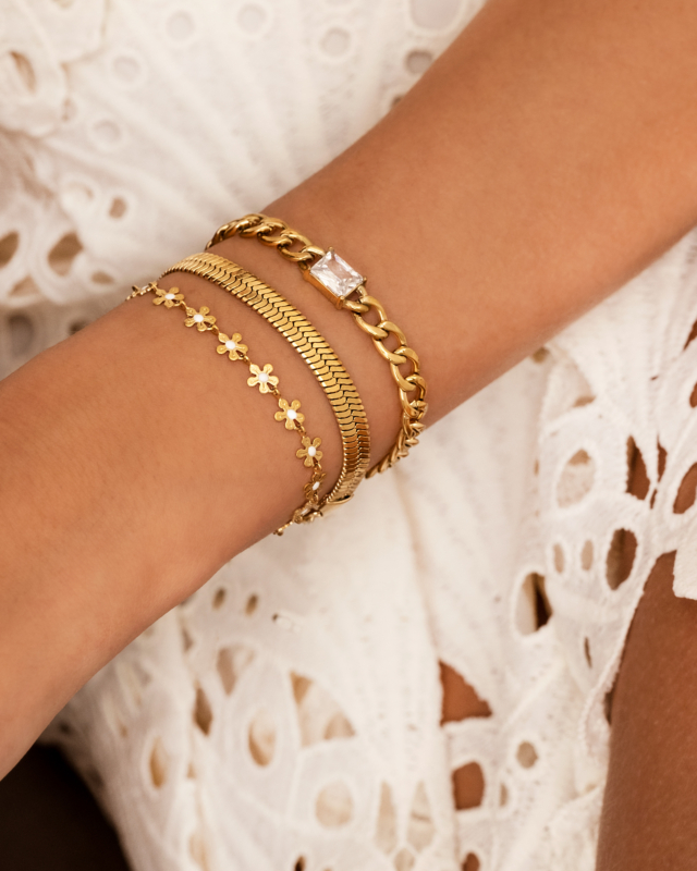 Armparty goudkleurig