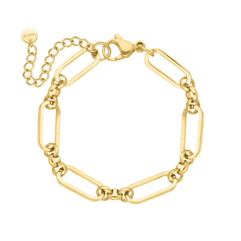 Armband open chains goudkleurig