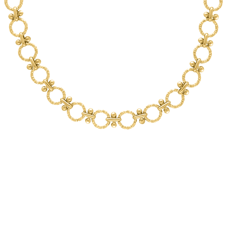 Fashion muze chain necklace goldplated