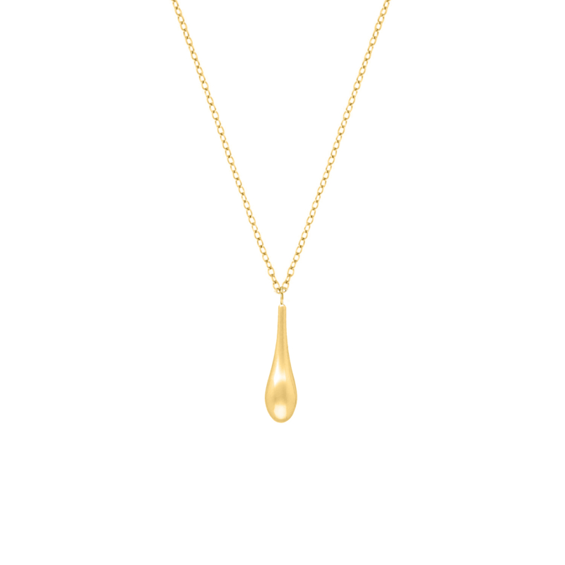 Teardrop necklace goldplated