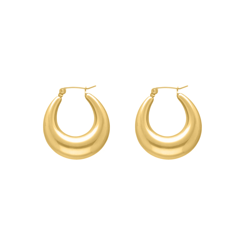 Teardrop hoops goudkleurig