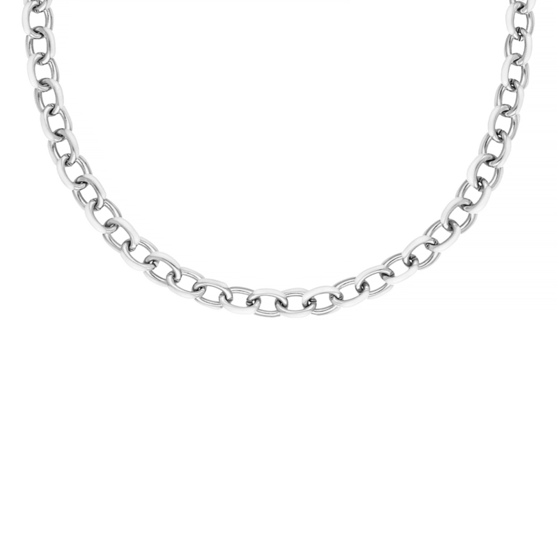 White chain necklace