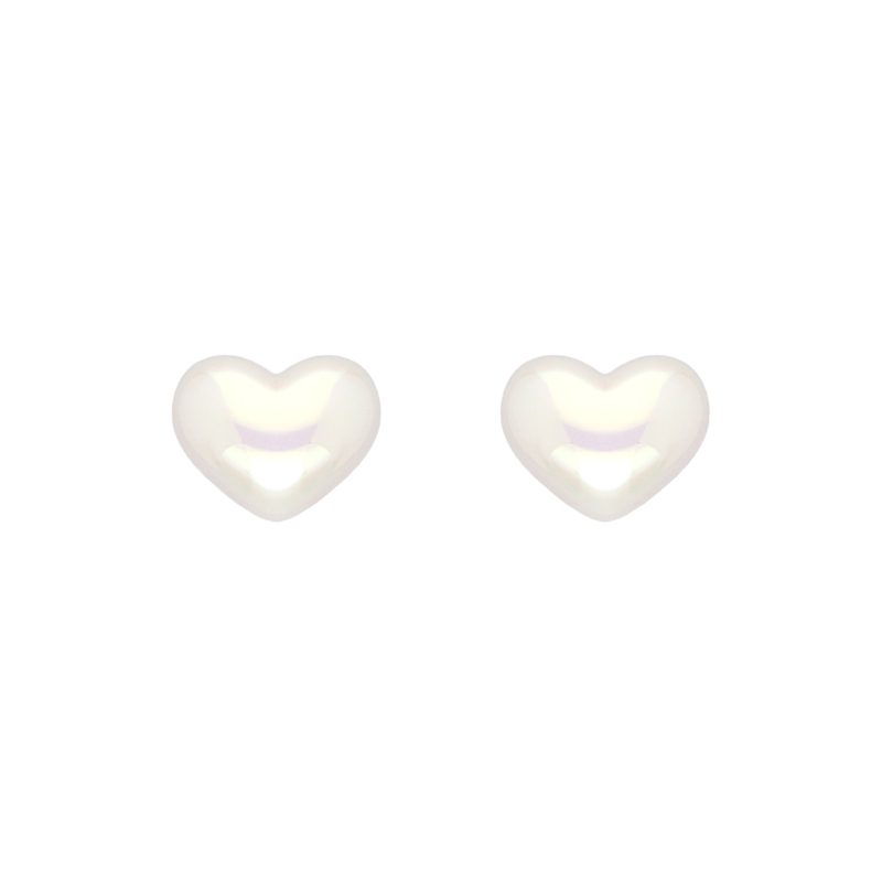 Lovely heart studs goldplated