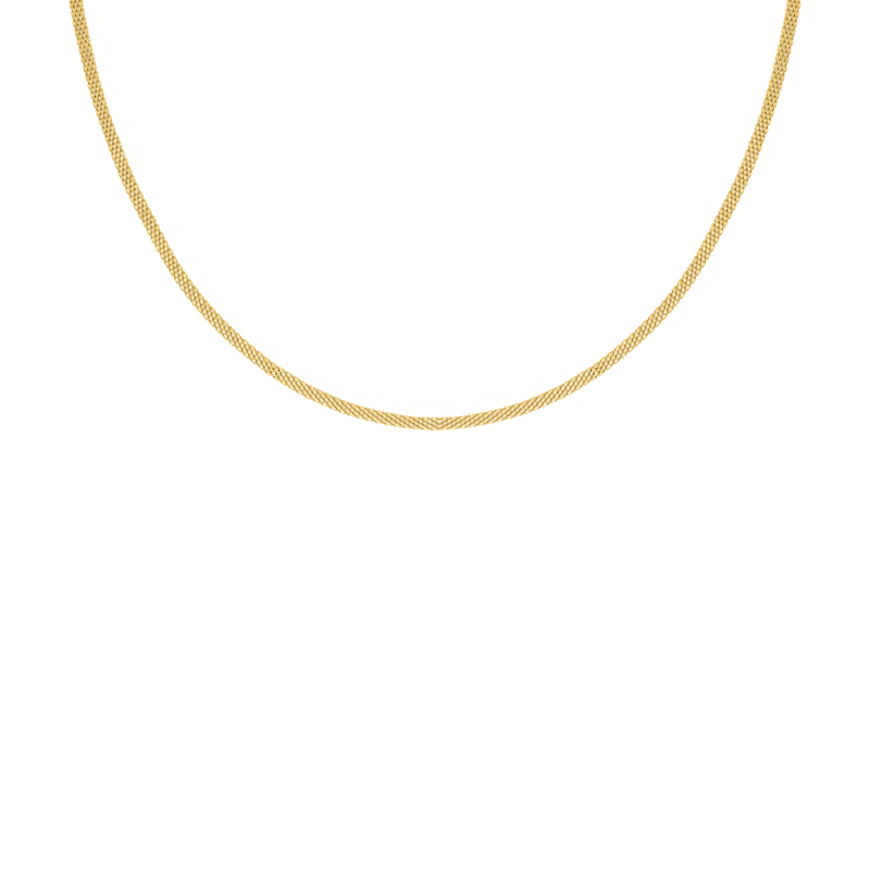 Mesh ketting minimalistisch goudkleurig