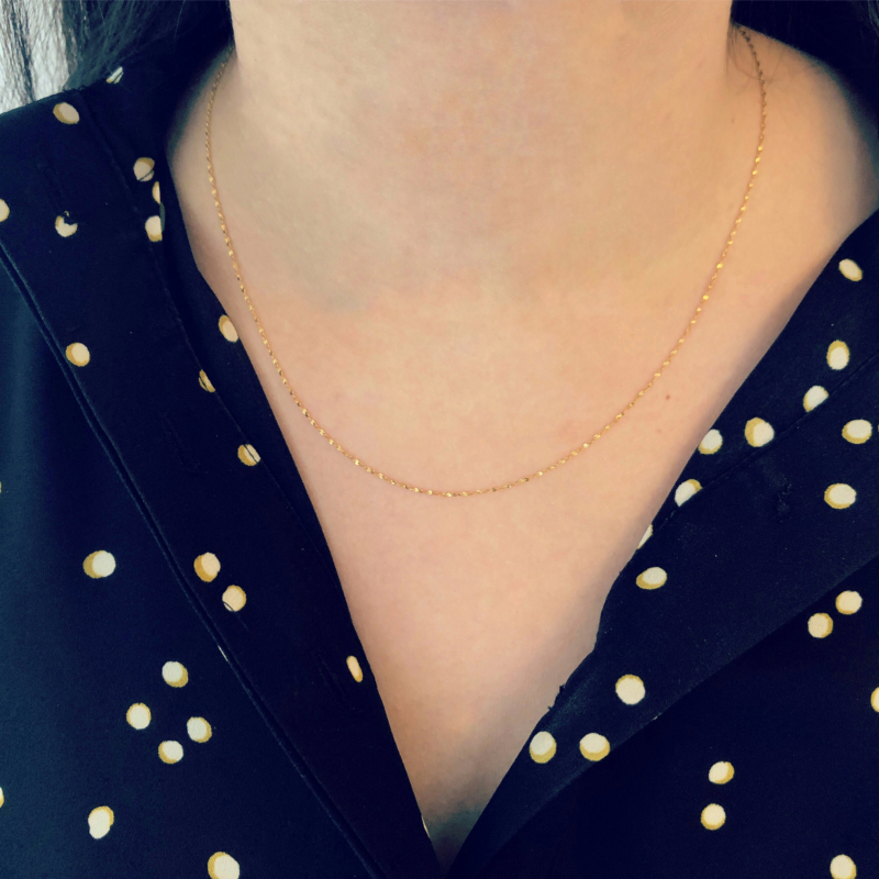 Gouden minimalistische subtiele ketting