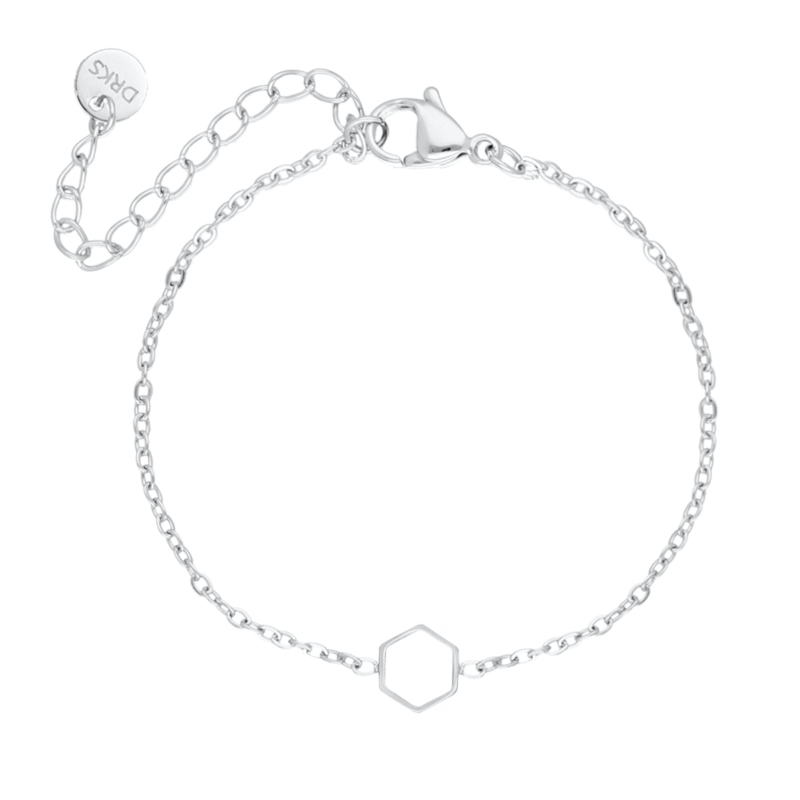 Armband hexagon charm