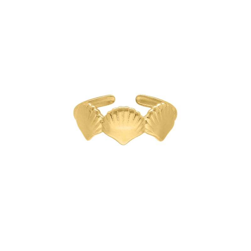 Mermaid ring goudkleurig