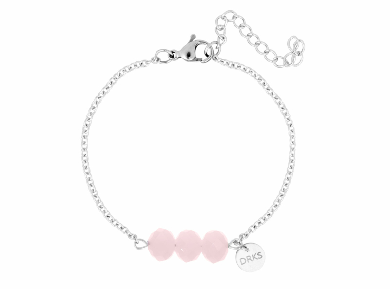 Charming armband roze