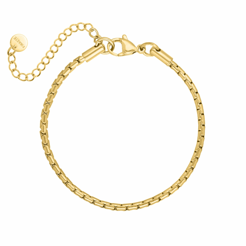 Schakelarmband minimalistische chain goudkleurig