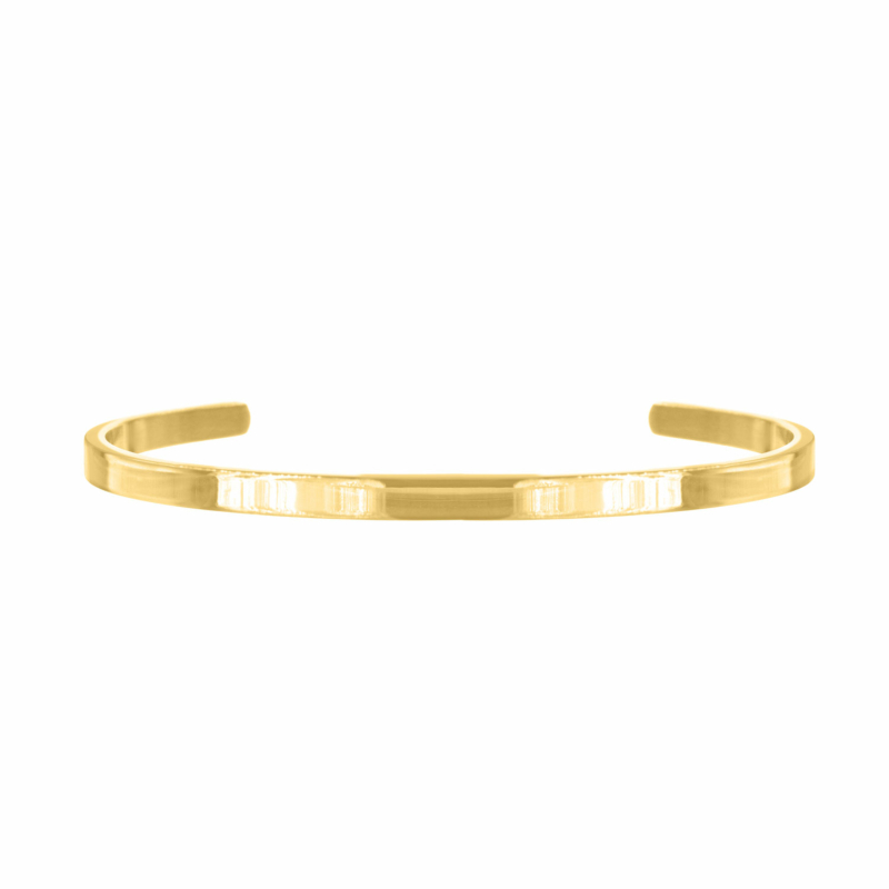 Minimalistische gouden bangle van finaste