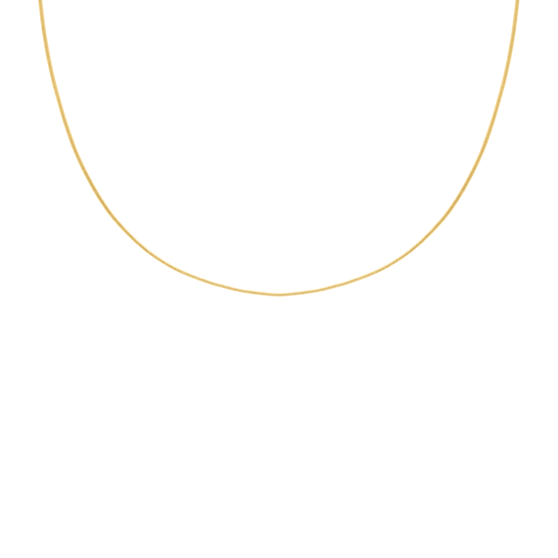 Subtiele snake chain ketting goldplated