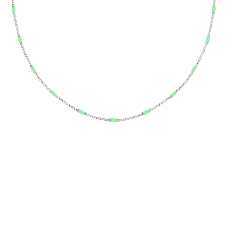 Ketting Met Bolletjes groen