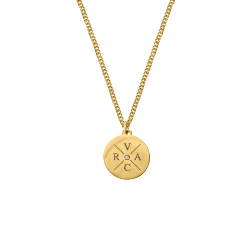 Ketting 4 initials exclusive goudkleurig