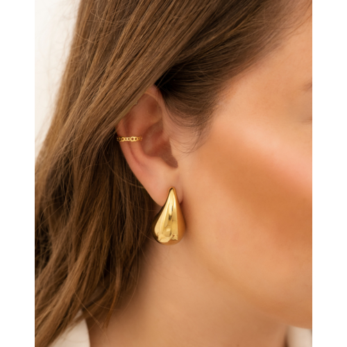 Ear cuff bubbles goldplated