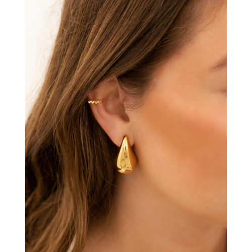 Ear cuff zigzag goudkleurig