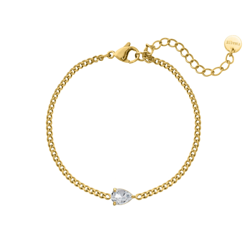 Armband sparkle drop goldplated