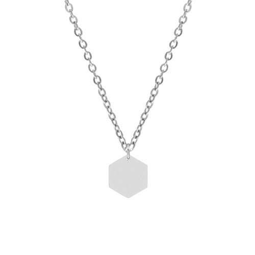 Ketting met hexagon bedel