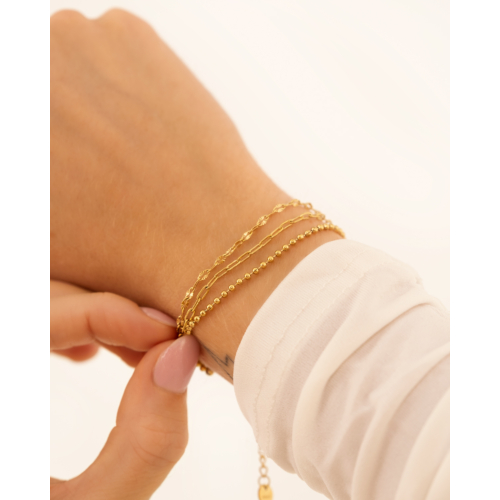 Triple chain bracelet goldplated