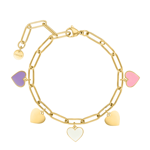 Bedelarmband love story goudkleurig