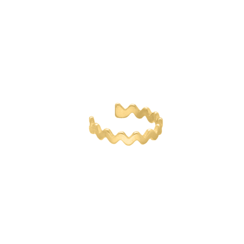 Ear cuff zigzag goudkleurig