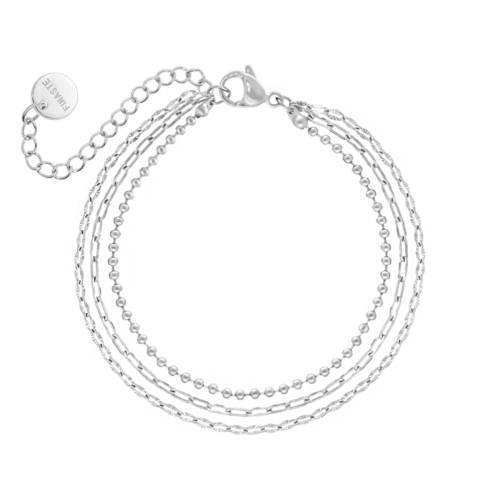 armband triple zilver