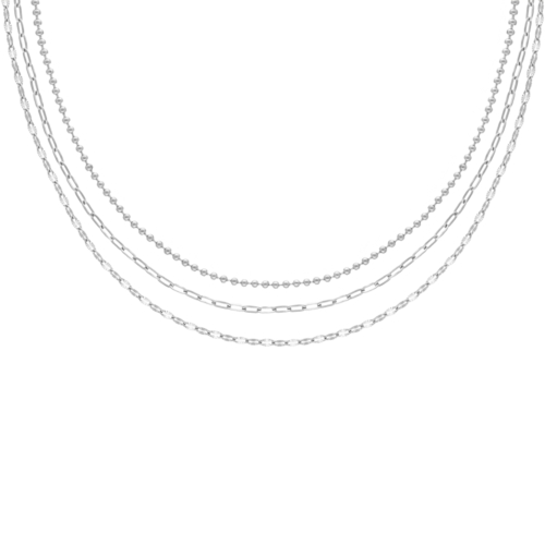 ketting triple chain zilver