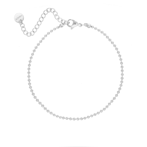 Zilver armbandje met bolletjes